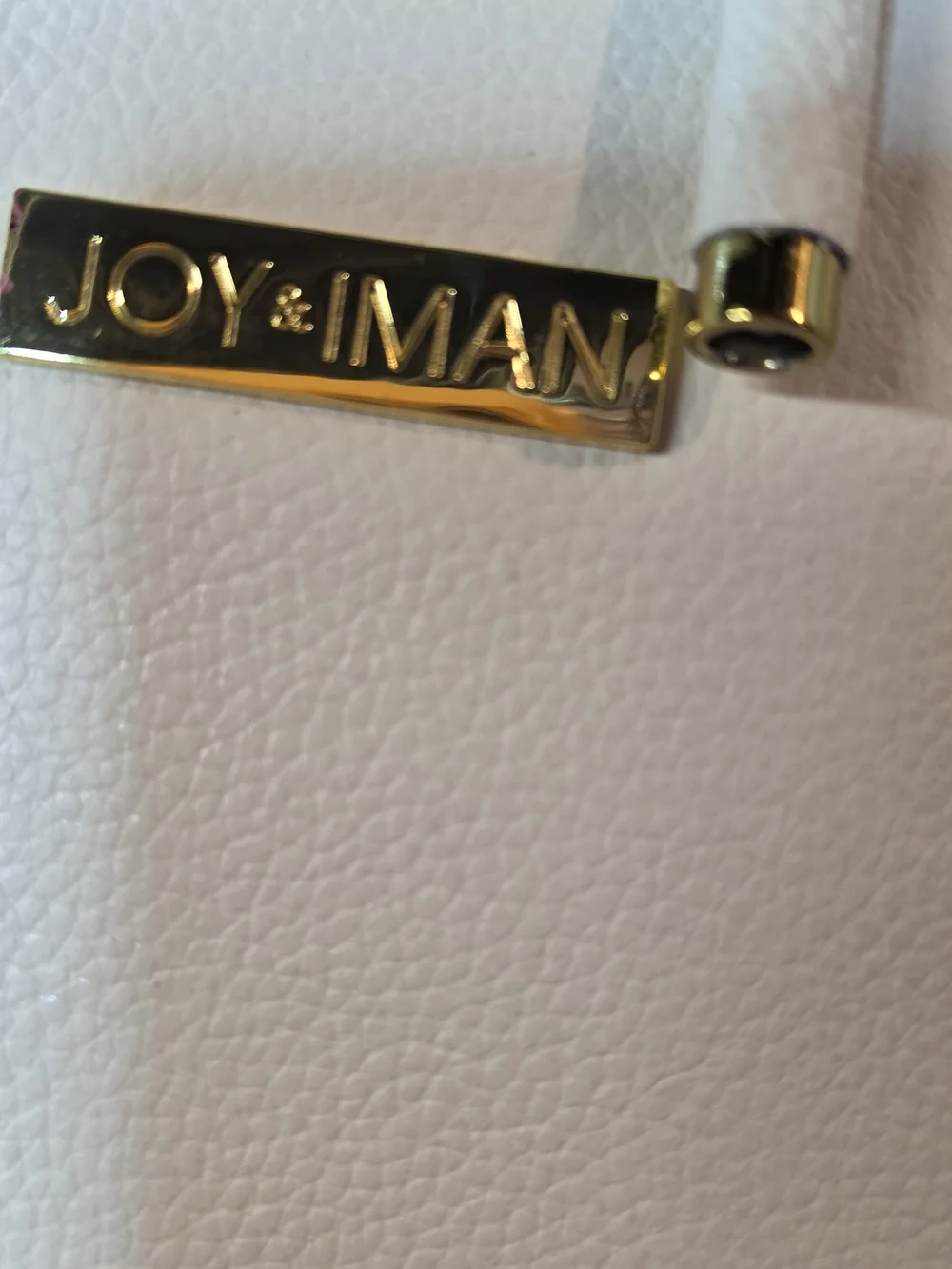 Joy & Iman split leather tote bag